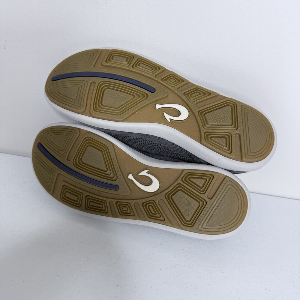 Olukai Moku Pae Pavement/Vintage Blue Mesh Boat Shoes Sneakers Men's Size 9 - Picture 7 of 9